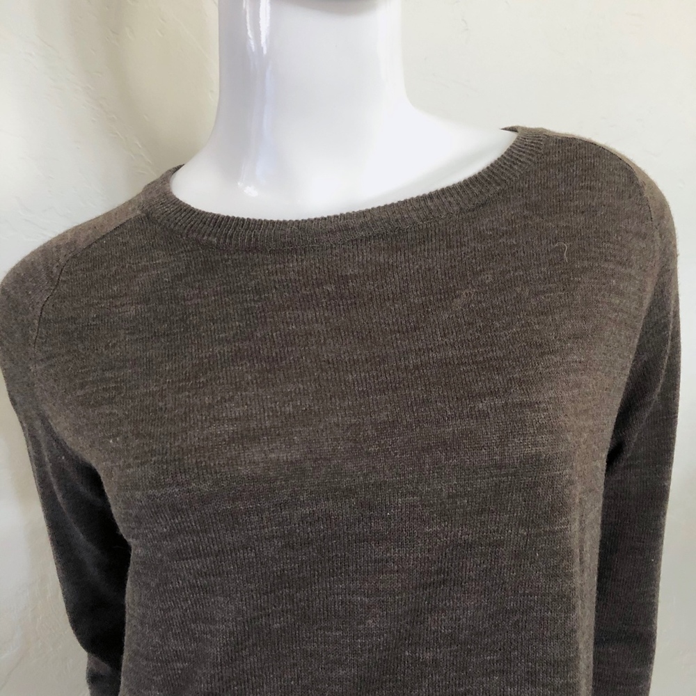 BB DakotaTaupe Brown Boatneck Tunic Sweater SM - Picture 6 of 8